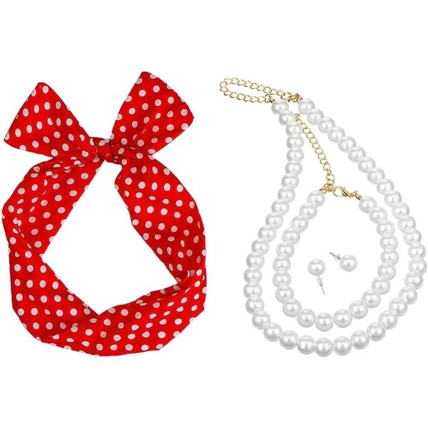 【並行輸入品】HIWOWO 4 Pieces Women&apos;s 50&apos;s Housewife Cost...