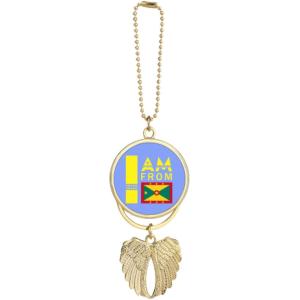 【並行輸入品】I Am from Grenada Art Deco Fashion Car Keyc...
