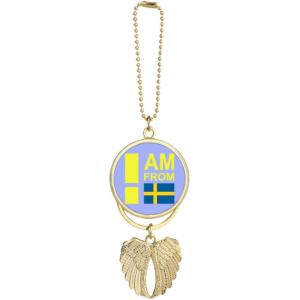 【並行輸入品】I Am from Sweden Art Deco Fashion Car Keych...