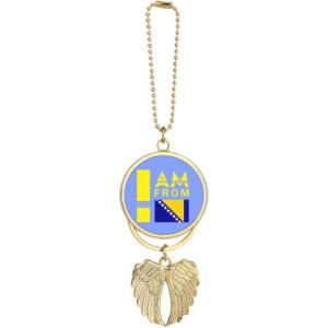 【並行輸入品】I Am from Bosnia and Herzegovina Car Keycha...