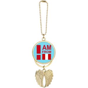 【並行輸入品】I Am from Peru Art Deco Fashion Car Keychai...