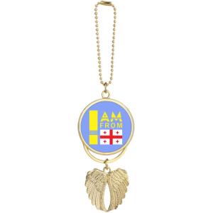 【並行輸入品】I Am from Art Deco Fashion Car Keychain Ang...