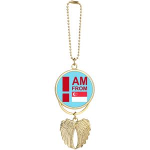 【並行輸入品】I Am from Singapore Art Deco Fashion Car Ke...