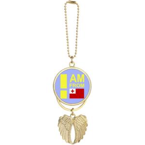 【並行輸入品】I Am from Tonga Art Deco Fashion Car Keycha...