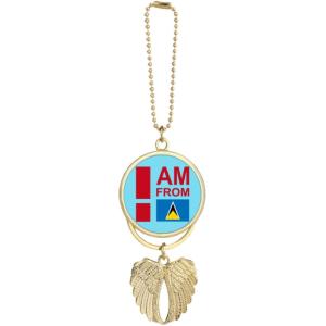 【並行輸入品】I Am from Lucia Art Deco Fashion Car Keycha...