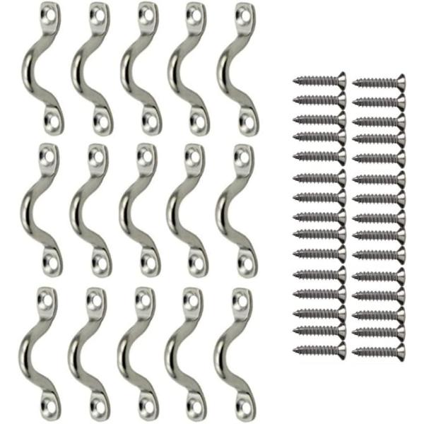 【並行輸入品】GDQLCNXB 15ピース M5 316 ステンレススチール ビミニボートトップ パ...