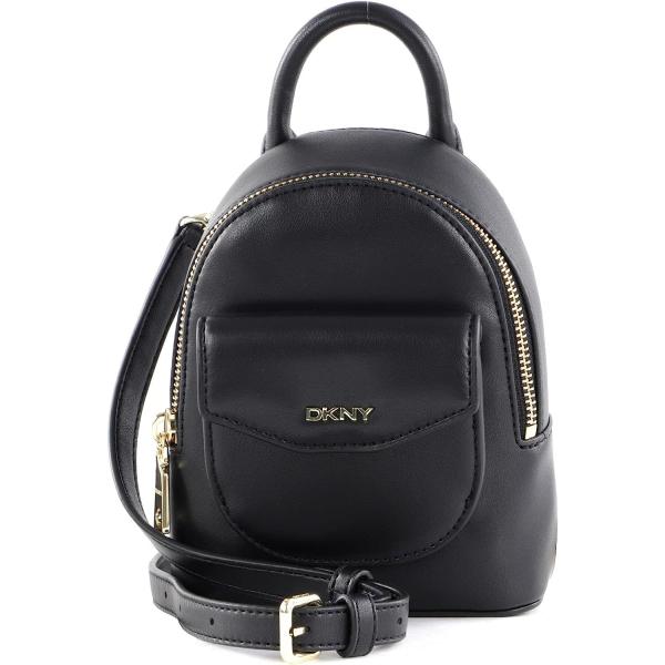 DKNY Miranda Backpack Crossbody Black/Gold One Siz...