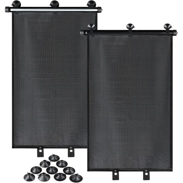 【並行輸入品】Ouzorp 車用ウィンドウサンシェード 赤ちゃん用 2個パック 格納式カーローラーシ...