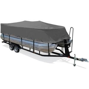 【並行輸入品】6.25OZ semi-Custom Boat Cover Measured to fit a Pontoon O/B 26'1inch