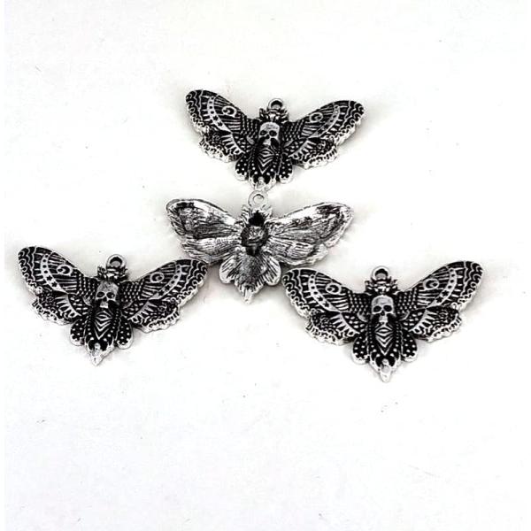 50pcs Accessories Moon Wing Moth Skull Head Moth P...