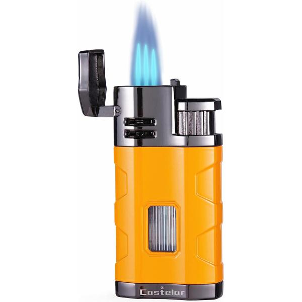 Castelar Torch Lighter Triple Jet Flame Refillable...