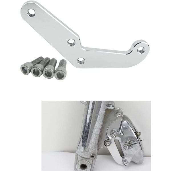 【並行輸入品】POWERJAMES フロントブレーキキャリパーマウントブラケットアダプター ハーレー...