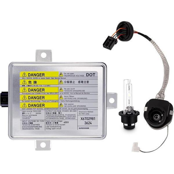 【並行輸入品】Xenon HID ヘッドライトバラストイグナイターとD2S電球アセンブリモジュール ...
