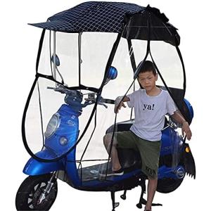 【並行輸入品】完全密閉型電動バイクサンシェードカバーユニバーサル折りたたみ防水傘サンシェードレインカバー　