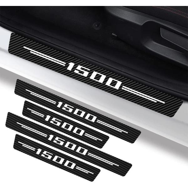 【並行輸入品】NP 車のドア敷居プロテクター RAM 1500用 カーボンファイバー レザー ドア敷...