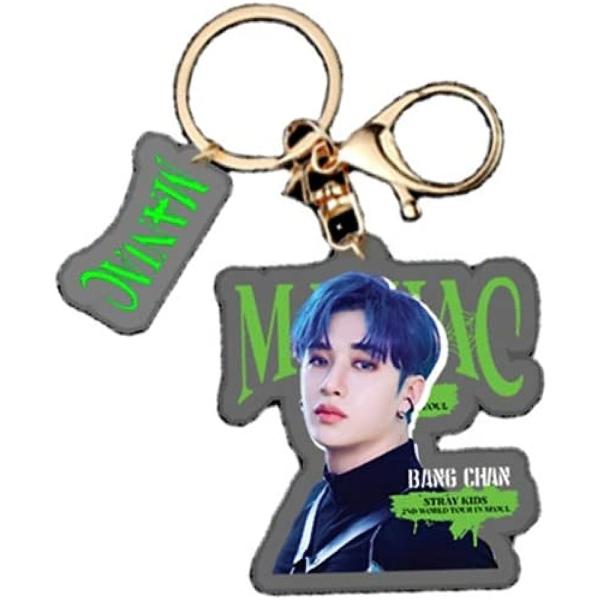 HAIHUANG KPOP Stray Kids Keychain MANIAC Album Ban...