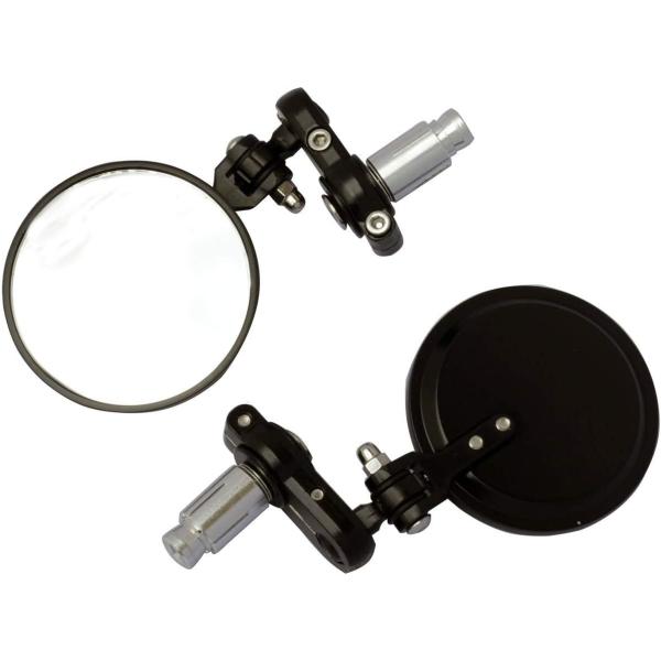 【並行輸入品】MotorToGo 1 Pair Black Foldable CNC Convex ...