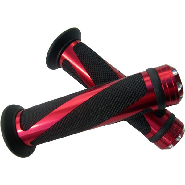 【並行輸入品】MotorToGo Red CNC Aluminum Motorcycle 7/8in...