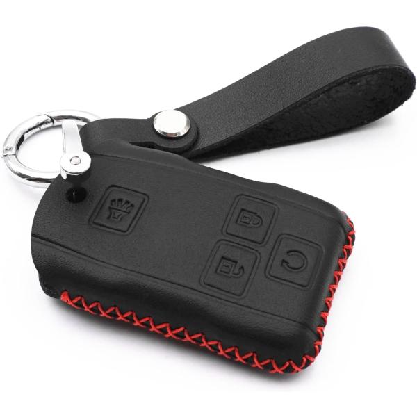 【並行輸入品】WFMJ レザー スマート 4ボタン キーフォブ ケース カバー チェーン シボレー ...