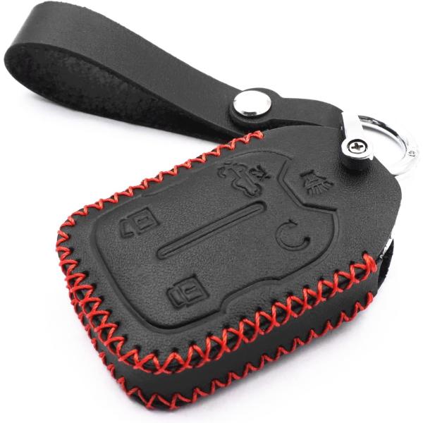 【並行輸入品】WFMJ Leather Smart 5 Buttons Key Fob Case C...