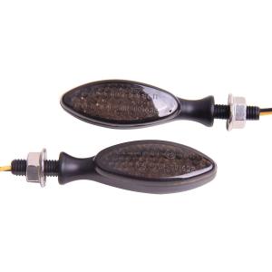 【並行輸入品】MotorToGo Black LED Motorcycle Turn Signal ...