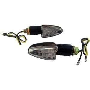 【並行輸入品】MotorToGo Black LED Motorcycle Turn Signal ...