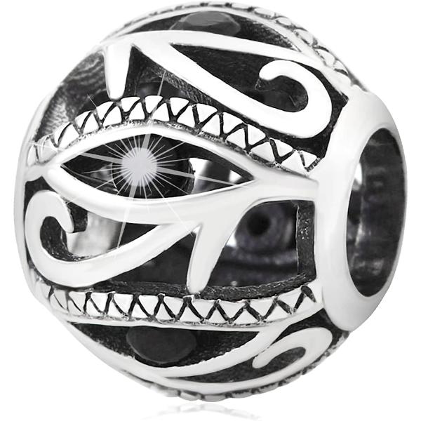 Black Evil Eye Charms fit Pandora Halloween Bracel...