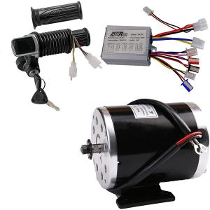 【並行輸入品】24V 500W Brushed Motor & Speed Controller & Throttle Grips Kits Elec