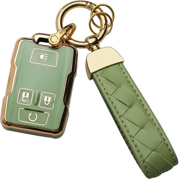 【並行輸入品】Bqepe シボレーキーフォブカバーキーチェーン シボレーシルバラードサバーバンタホコ...