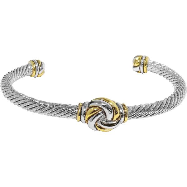 【並行輸入品】John Medeiros インフィニティノット ツートンカラー センターブレスレット...