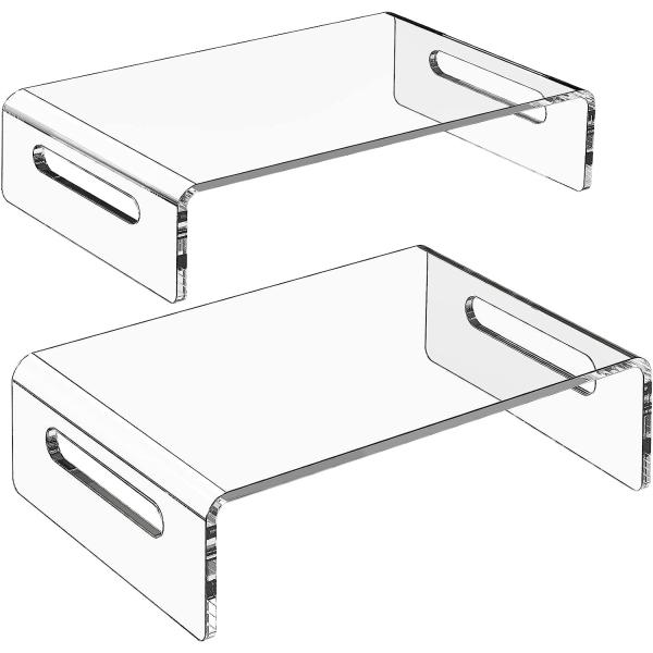 Zimilar モニタースタンドライザー アクリルモニタースタンド コンピューター ノートパソコン ...