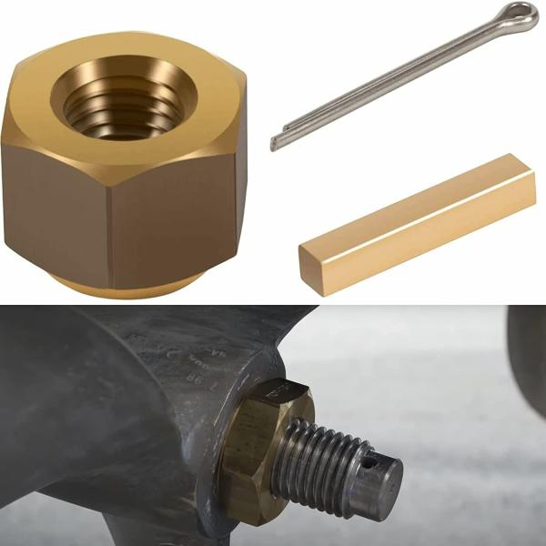 【並行輸入品】JIAD 5008 インボードプロペラナットキット ピンとキー品質ボート交換 (1イン...