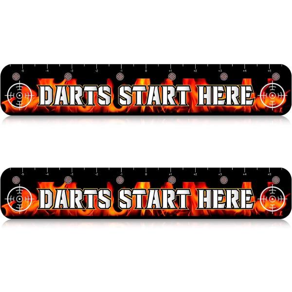【並行輸入品】2 Pcs Dart Throw Line Dart Floor Marker PVC...