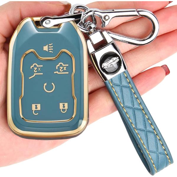 【並行輸入品】for GMC Key Fob Cover - Soft TPU Key Fob Ca...