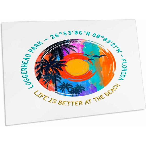 【並行輸入品】3dRose Loggerhead Park  Florida. Life is Be...