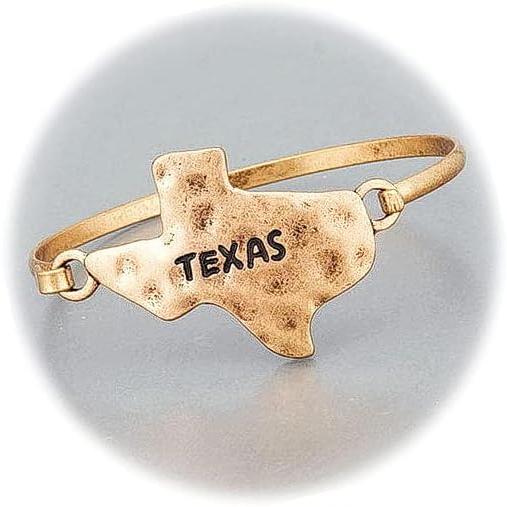 New Simple Hammered Copper Color State of Texas Ba...