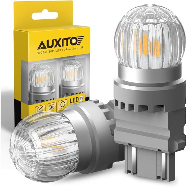 【並行輸入品】AUXITO 3157 LED電球 ウィンカー アンバー イエロー 350%明るさ 3...