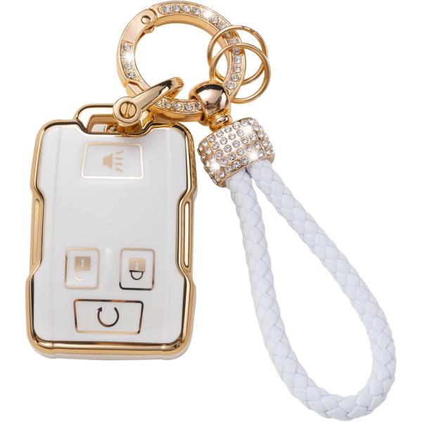 【並行輸入品】Gematay for Chevy GMC Key Fob Cover with La...