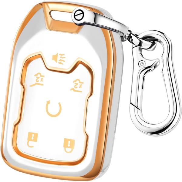 【並行輸入品】Toykee シボレーキーフォブカバー キーチェーンアクセサリー シボレーシルバラード...