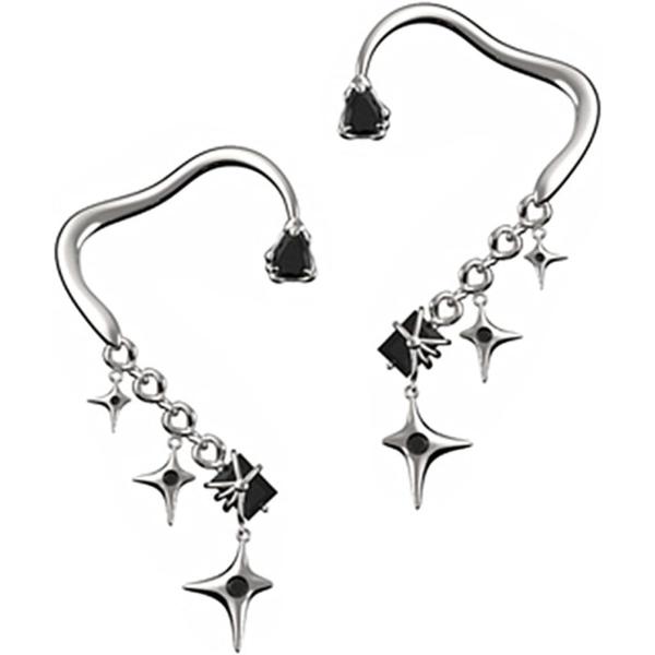 【並行輸入品】minkissy 1組 ゴシック ハンドメイド ギフト ノンピアス 豪華 クリエイティ...