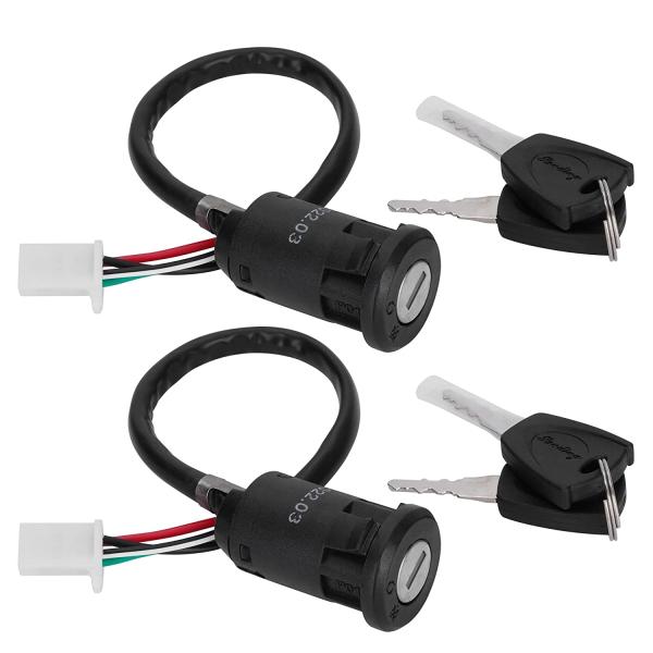 【並行輸入品】WATODAY 4 Pin Motorcycle Ignition Switch  A...