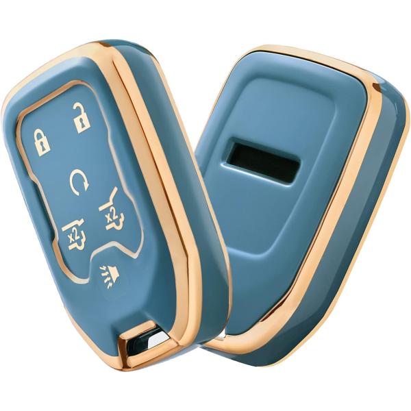【並行輸入品】ELOHEI for GMC Key Fob Cover Key Fob Case f...