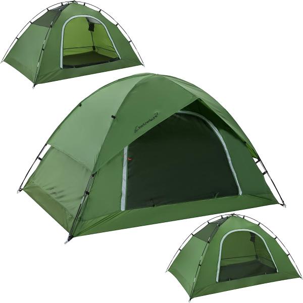 テント 2人用 シングルドア グリーン　並行輸入品