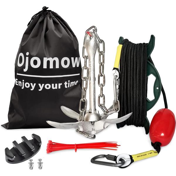 【並行輸入品】Ojomow アンカーキット カヤック ジェットスキー用 3.5ポンド ボートアンカー...