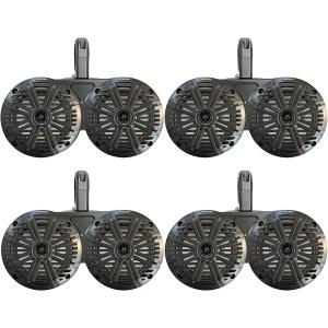 【並行輸入品】4 Pair (Qty 8) of Kicker 6.5inch 2-Way 195 Watts Max Power Coaxial M