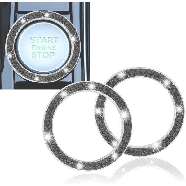 【並行輸入品】LivTee 2 PCS Crystal Double Rhinestone Car ...