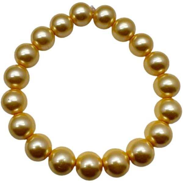 【並行輸入品】女性用ブレスレット 8mm パールブレスレット。女の子、ティーン、母、娘、恋人への最高...