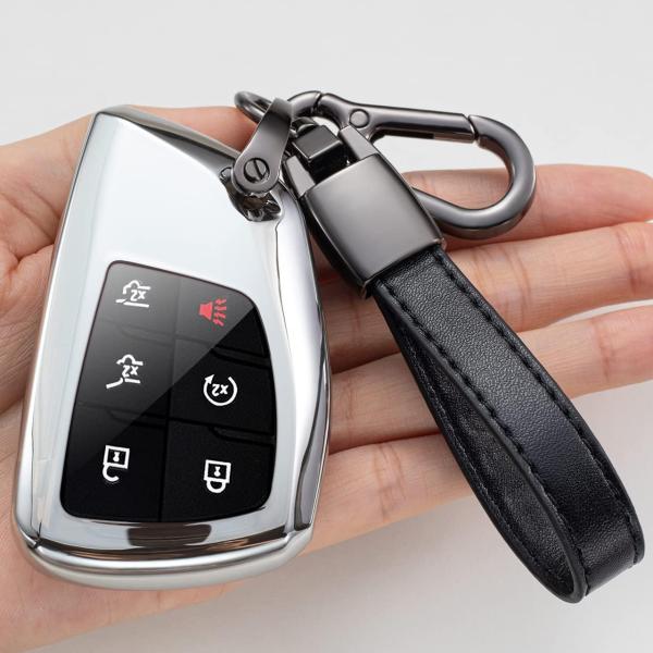 【並行輸入品】スマートキーフォブカバーケース キーチェーン付き 2022-2023 Chevy Si...