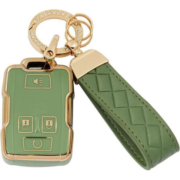 【並行輸入品】AKIYHIEI シボレーGMCキーフォブカバー ストラップ付き キーケースシェル シ...