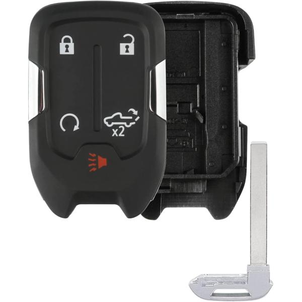 【並行輸入品】Alliskeys キーフォブシェル 交換用 スマートリモートキーケースカバー 5ボタ...